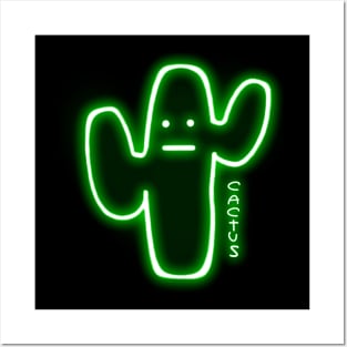 Cactus neon Posters and Art